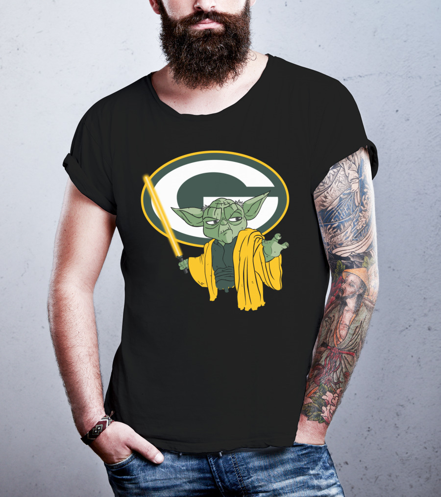 Packers Yoda Green Bay Football Star Wars Mashup T-Shirt