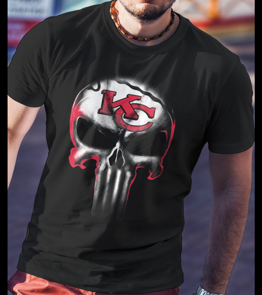 Kc Punisher Skull Chiefs T-Shirt