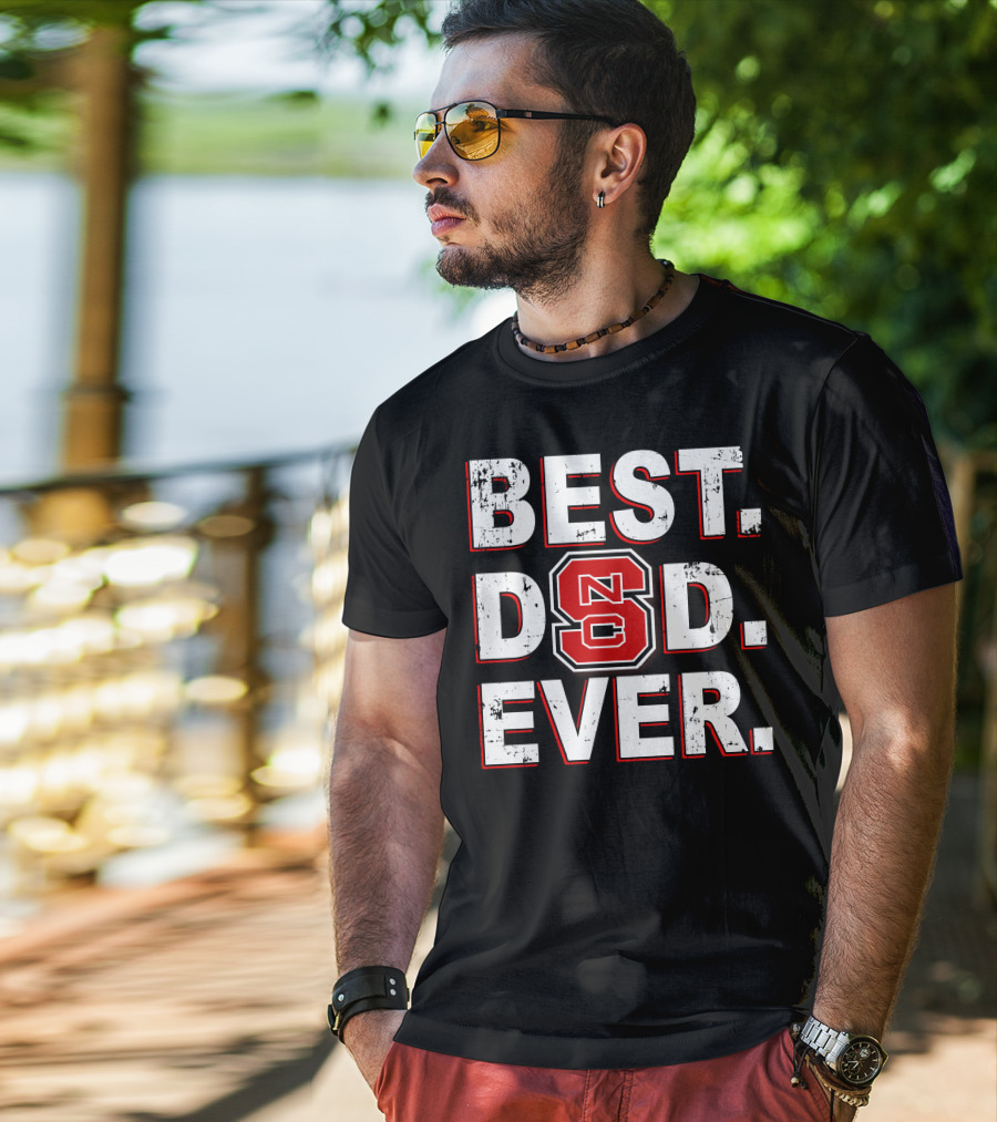 Best Dad Ever Nc State Fan T-Shirt