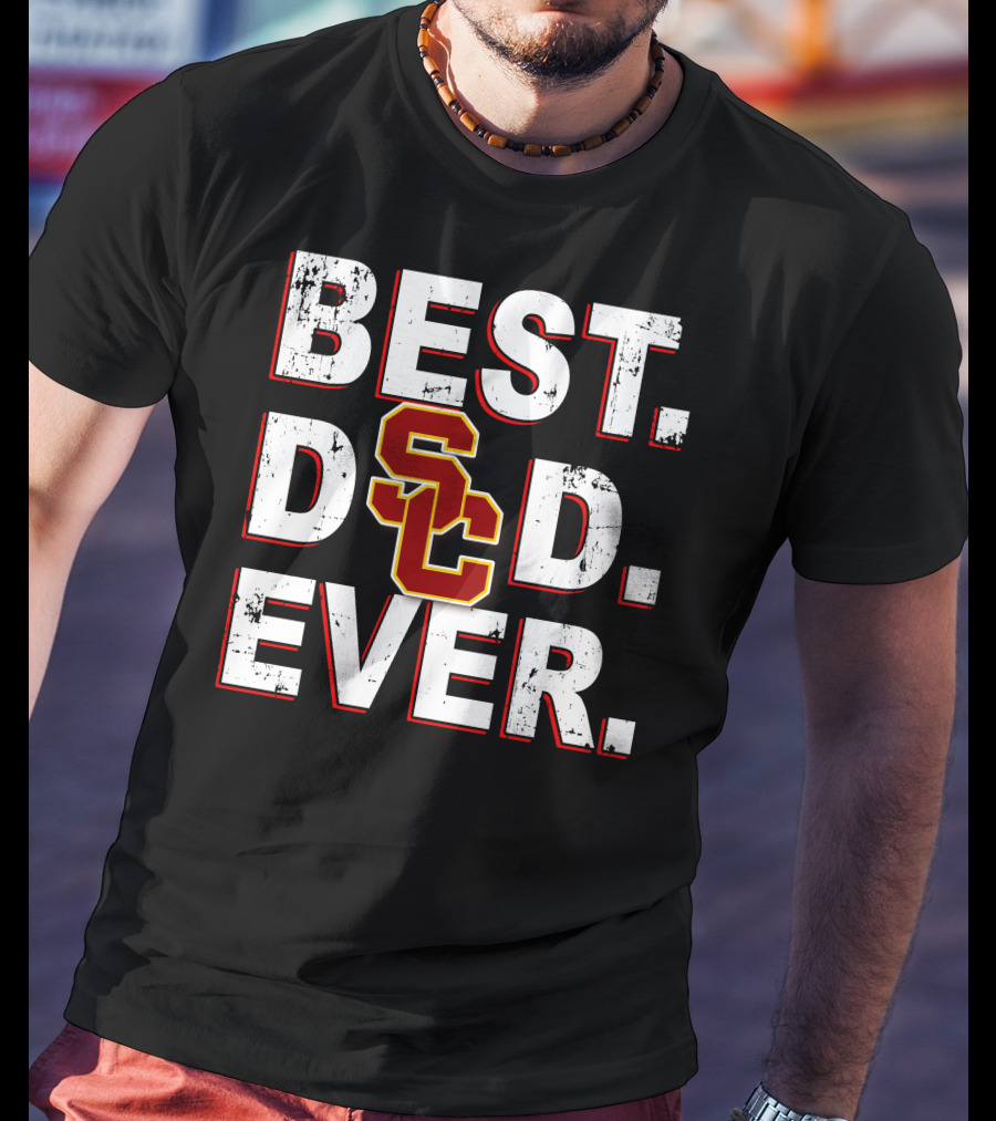 Best Dad Ever Sc Football Style T-Shirt