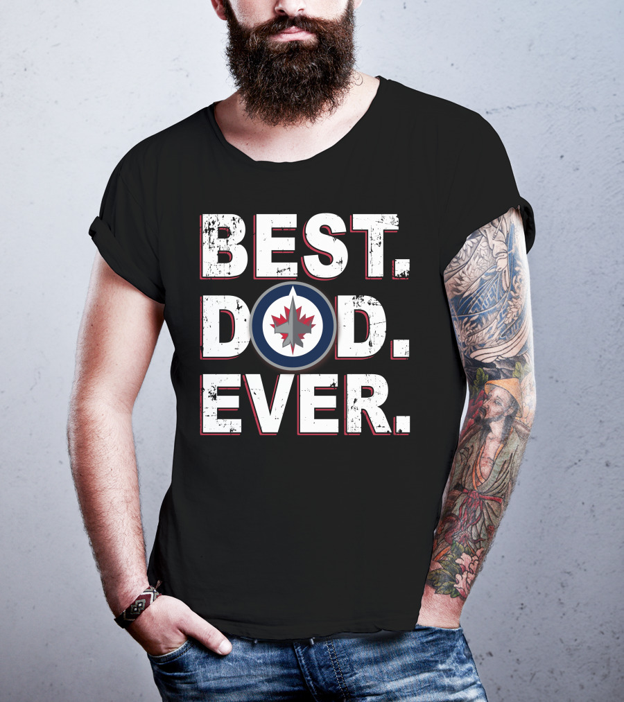 Best Dad Ever Winnipeg Jets T-Shirt
