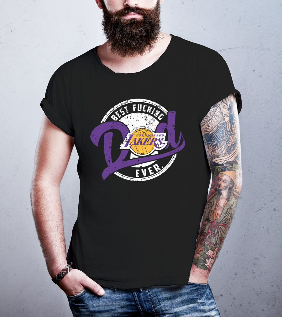 Best Dad Ever Los Angeles Lakers T-Shirt