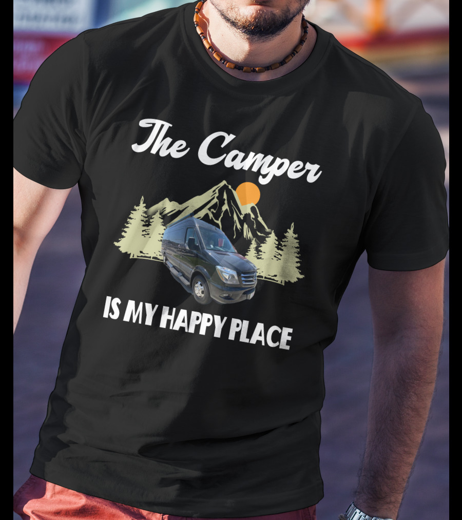 The Camper Van Is My Happy Place Adventure T-Shirt