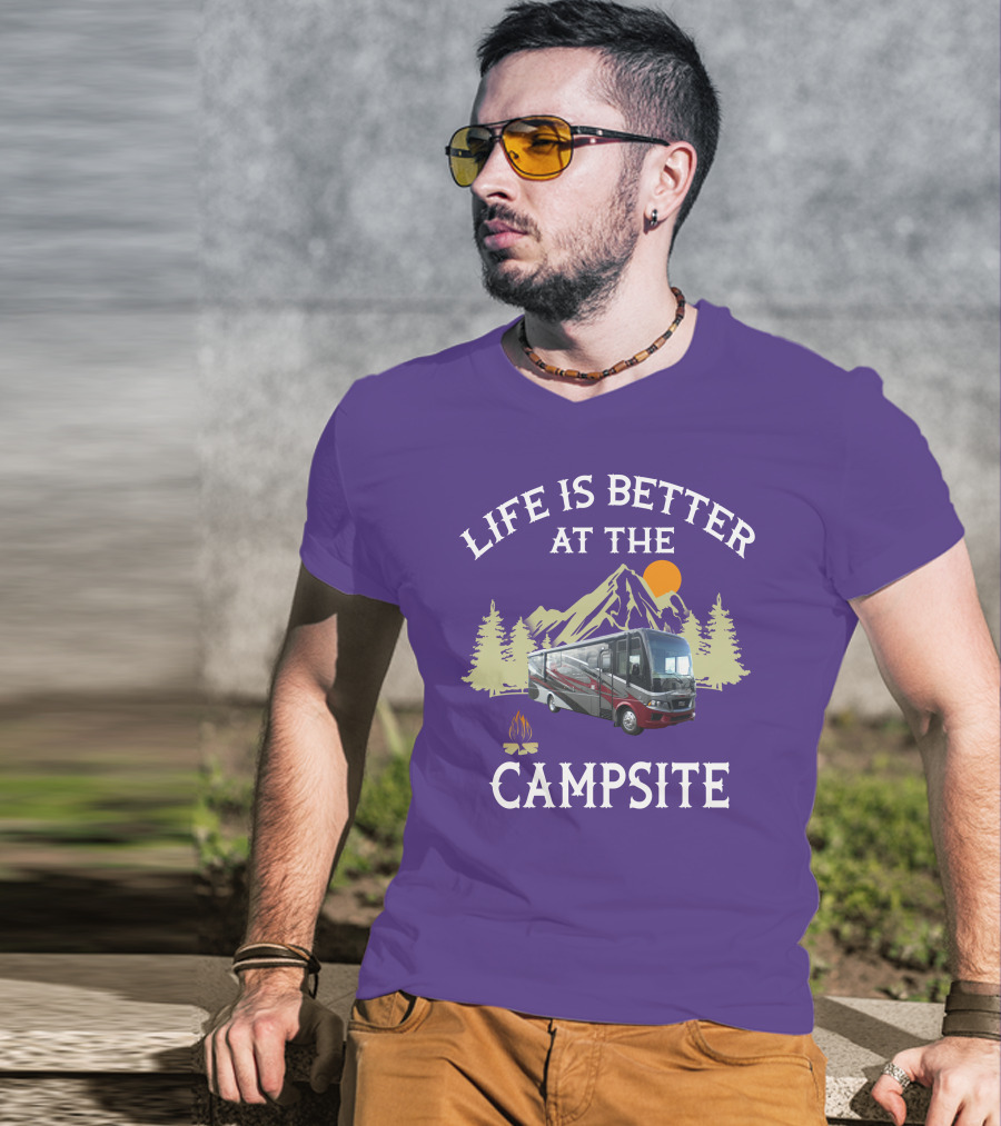 Life Is Better At The Campsite Region 5 Newmar Kountry Klub T-Shirt