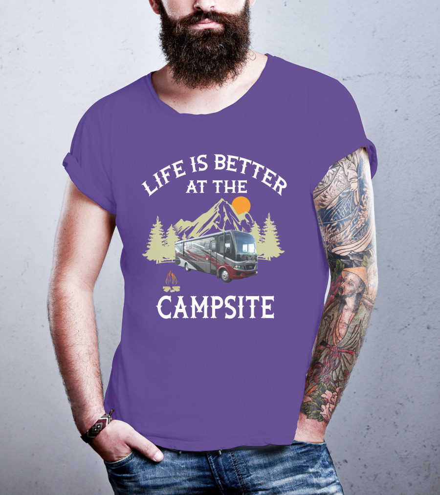 Life Is Better At The Campsite Region 5 Newmar Kountry Klub T-Shirt