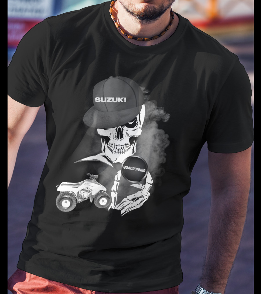 Suzuki Quadrunner LT 160 Skull Smoke T-Shirt