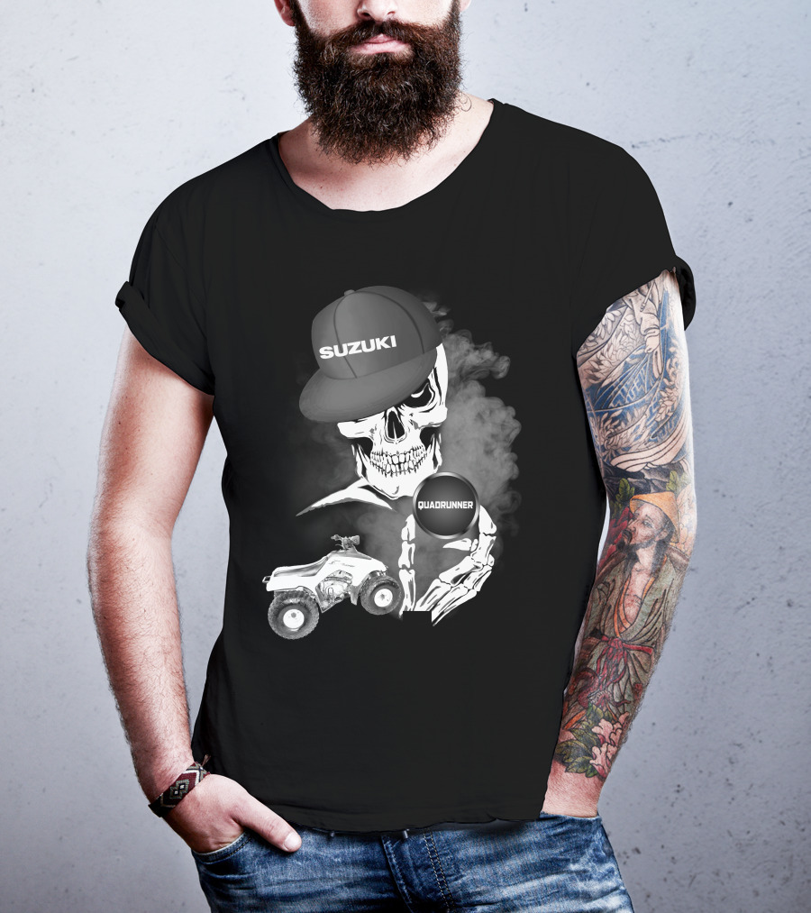 Suzuki Quadrunner LT 160 Skull Smoke T-Shirt