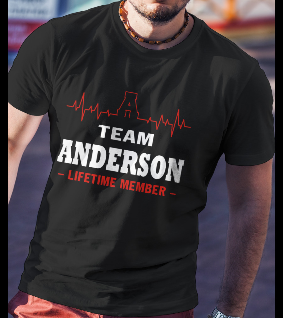 Team Anderson Lifetime Member Heartbeat T-Shirt