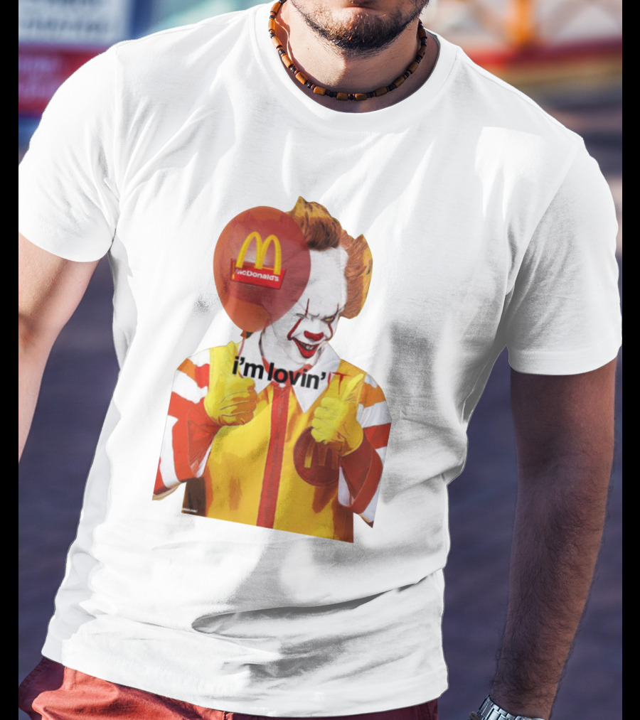McDonald's I'm Lovin' It Clown Holding Red Balloon T-Shirt