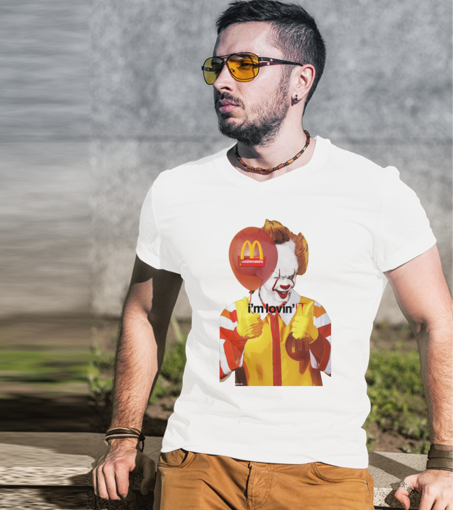 McDonald's I'm Lovin' It Clown Holding Red Balloon T-Shirt