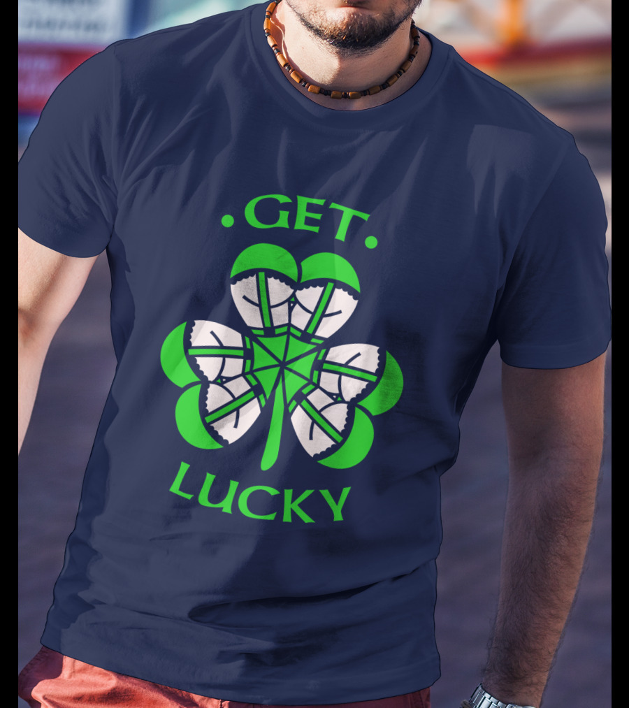 Get Lucky Irish Shamrock Clover St. Patrick's Day T-Shirt