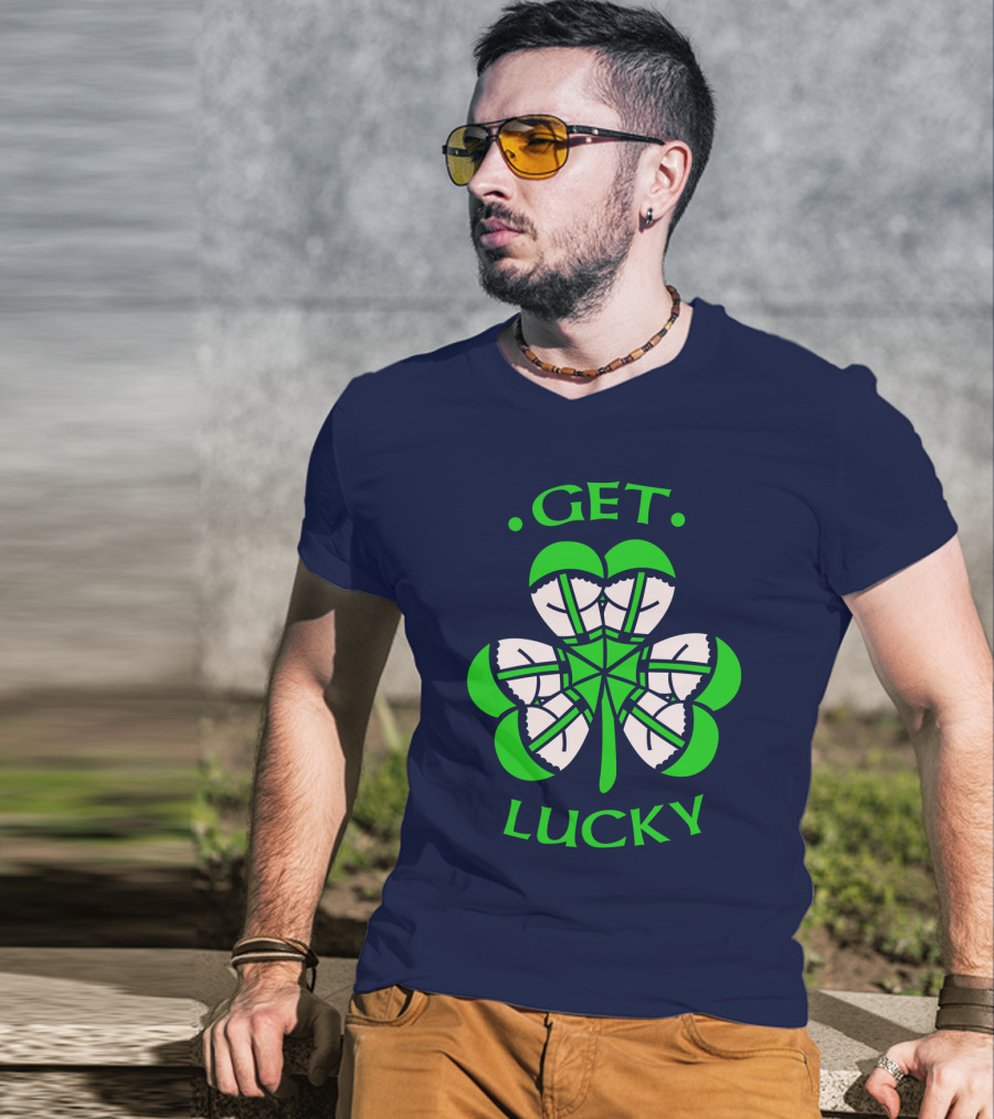 Get Lucky Irish Shamrock Clover St. Patrick's Day T-Shirt