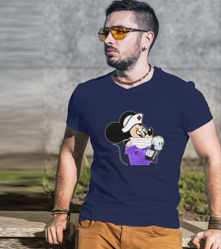 Minnie Nurse Strong Healthcare Worker T-Shirt
