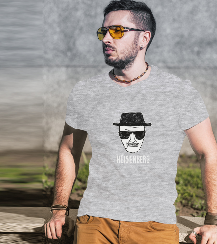 Heisenberg Hat Sunglasses Mask Face T-Shirt