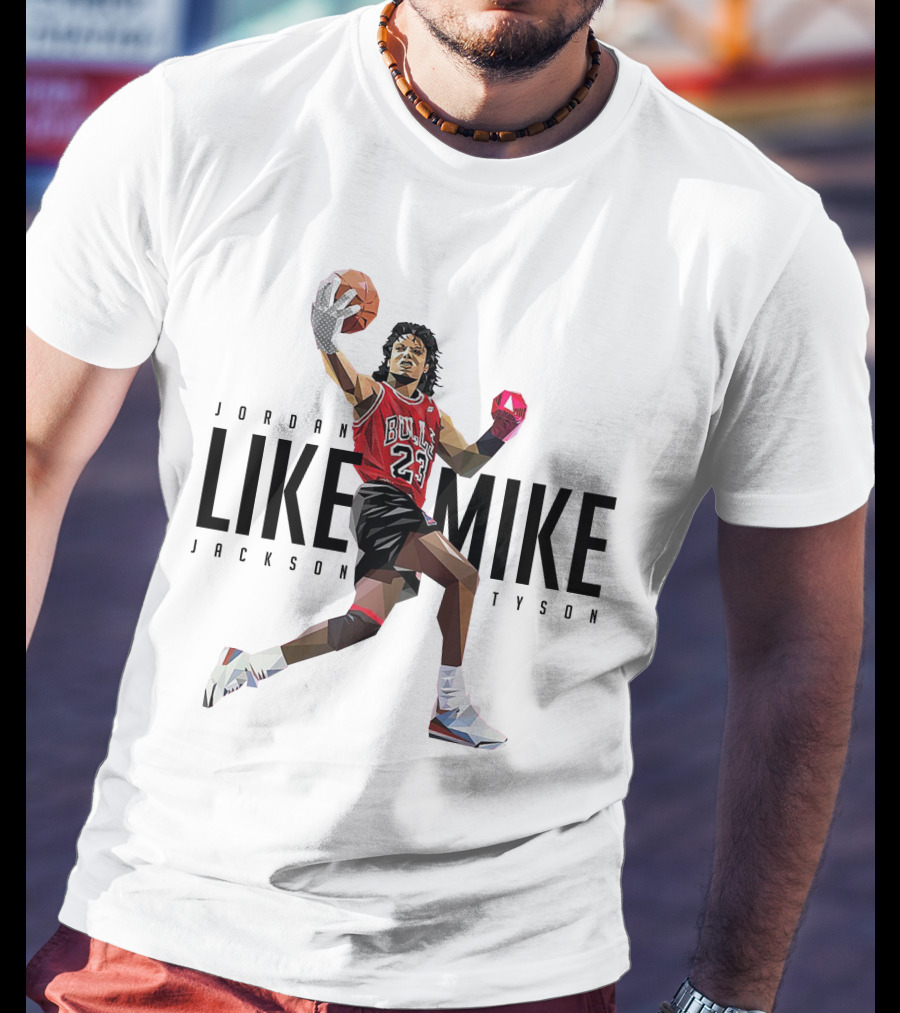 Jordan Like Mike Jackson Tyson Bulls 23 T-Shirt