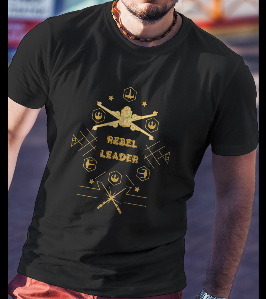 Rebel Leader X-Wing Starfighter Icons And Symbols T-Shirt