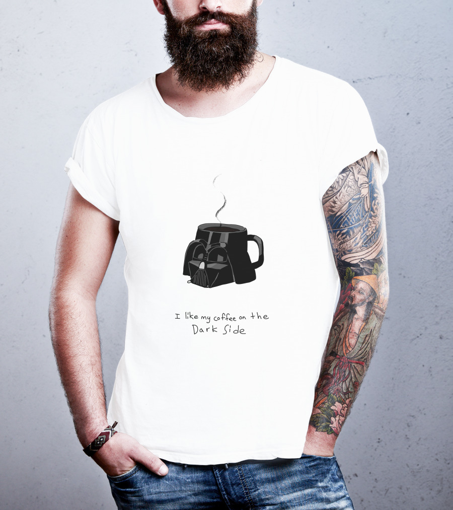 I Like My Coffee On The Dark Side Darth Vader Mug T-Shirt