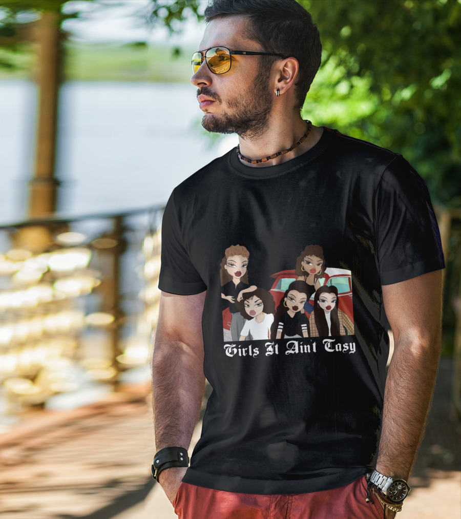 Mi Vida Loca Girls It Ain't Easy Five Women By Car T-Shirt