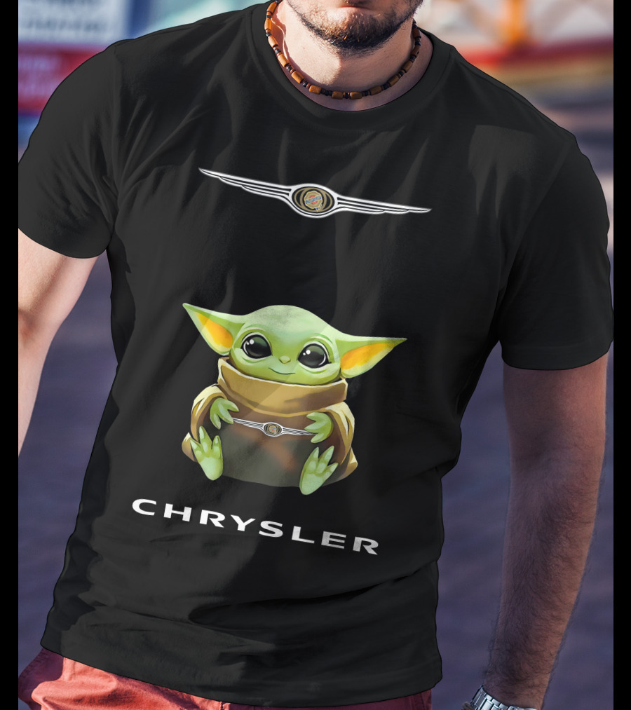 Baby Yoda Holding Chrysler T-Shirt