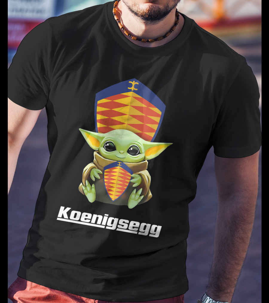 Koenigsegg Baby Yoda Shield Embrace T-Shirt