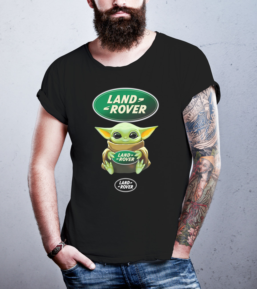 Land Rover Baby Yoda Hugging T-Shirt