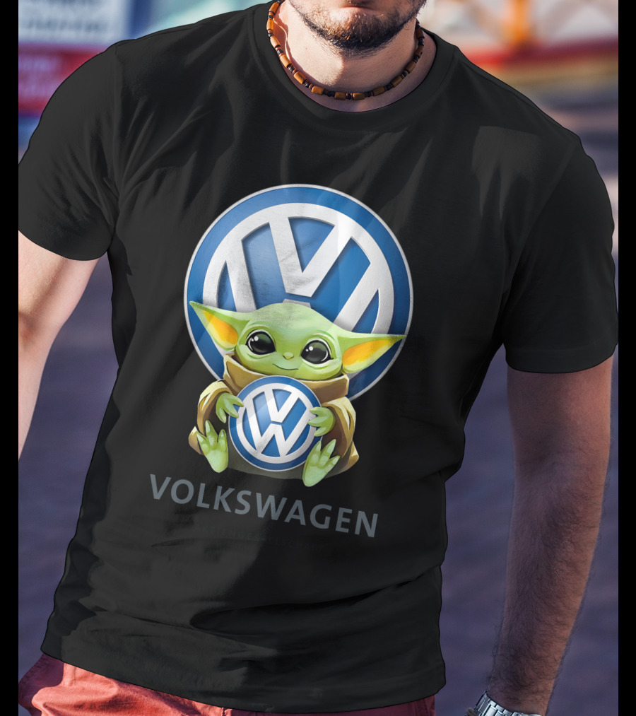 Baby Yoda Holding Volkswagen T-Shirt