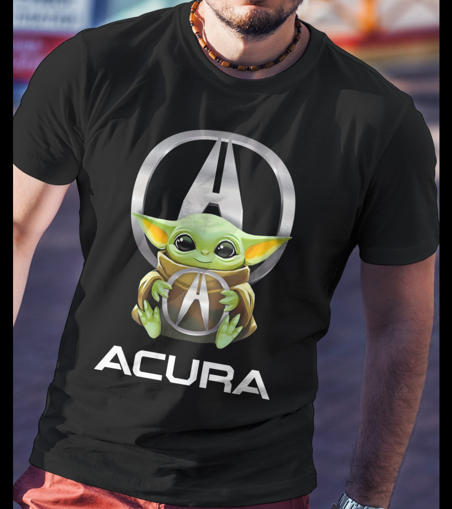 Star Wars Baby Yoda Holding Acura T-Shirt