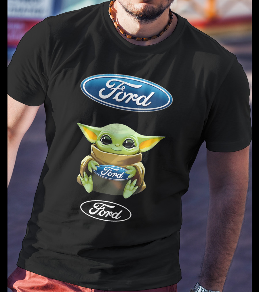 Star Wars Baby Yoda Holding Ford T-Shirt