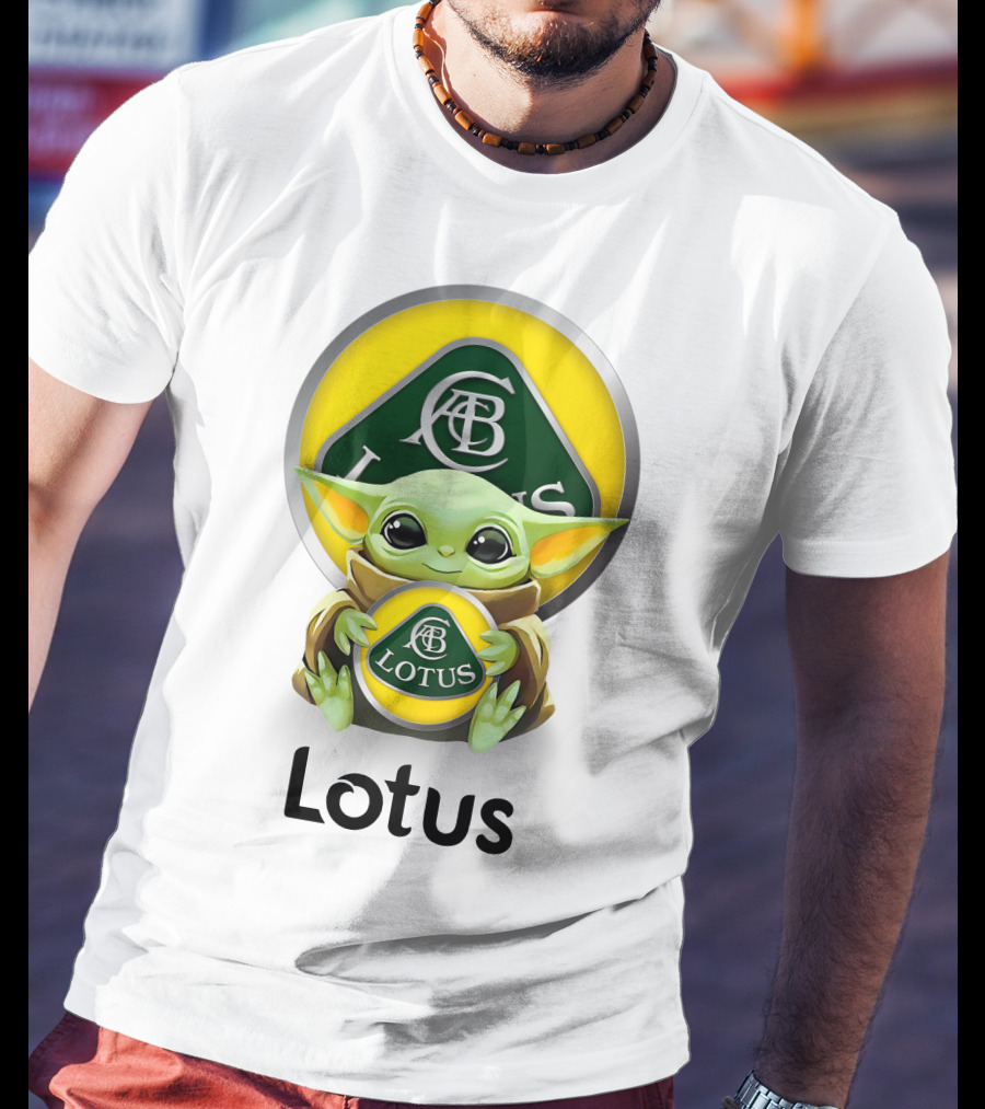 Lotus Baby Yoda Hugging Abc T-Shirt
