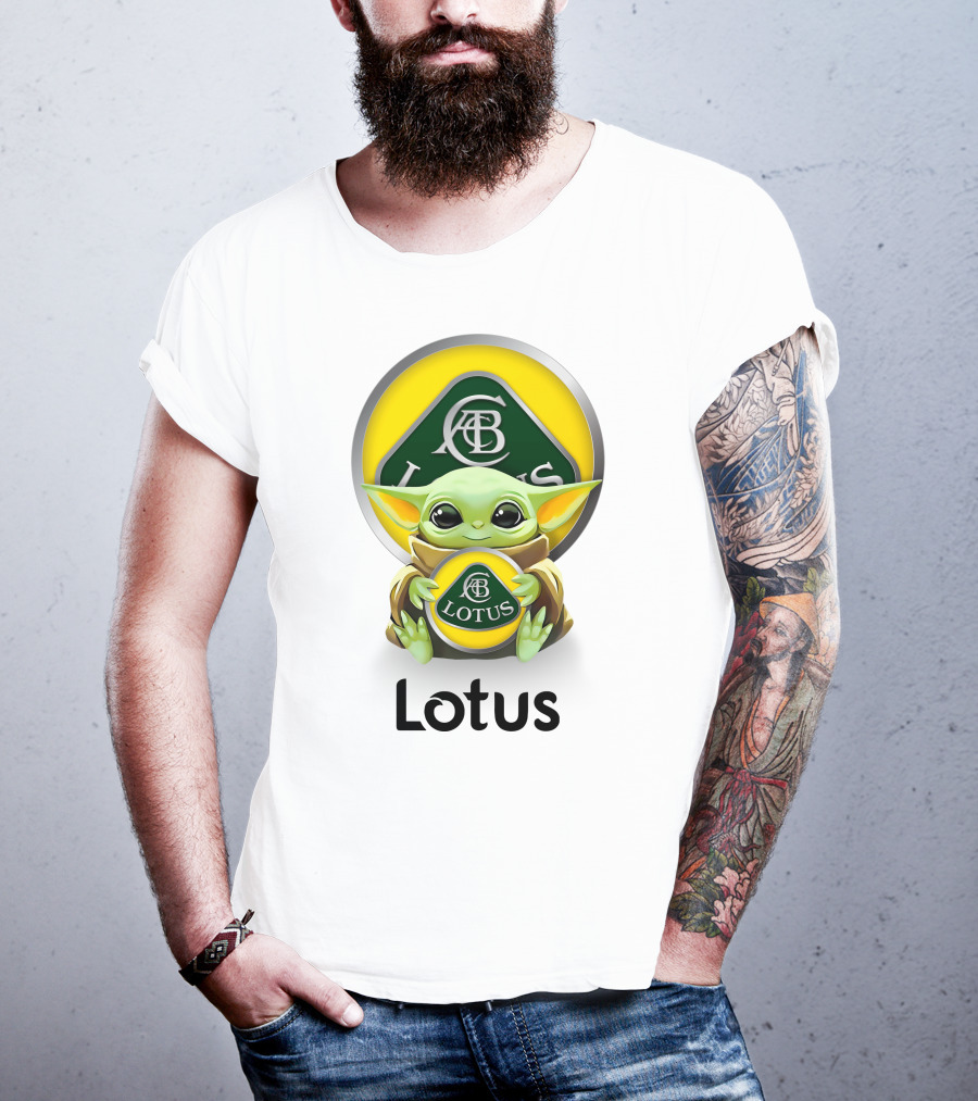 Lotus Baby Yoda Hugging Abc T-Shirt
