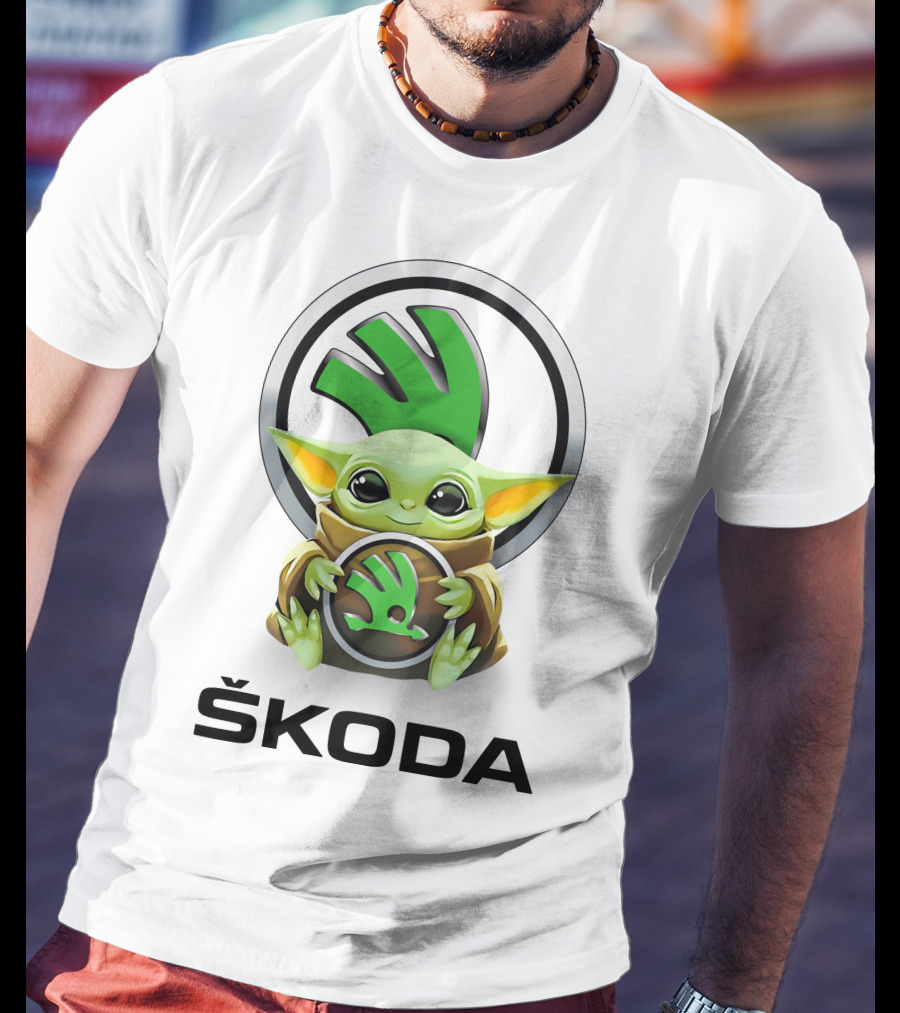 Baby Yoda Hug Škoda T-Shirt