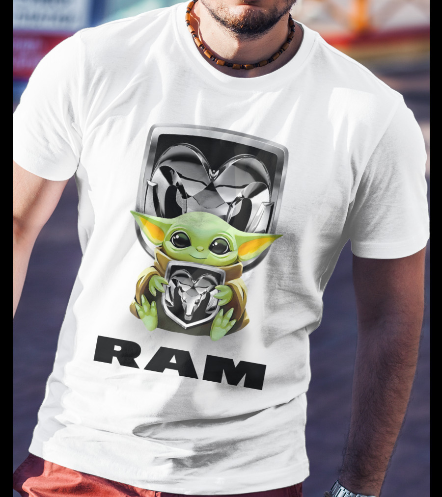 Star Wars Baby Yoda Hugging Ram T-Shirt
