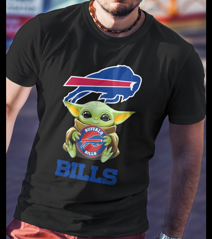 Buffalo Bills Grogu Hug Buffalo Bills T-Shirt