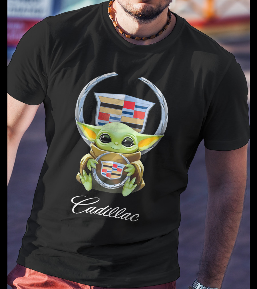 Grogu Holding Cadillac T-Shirt