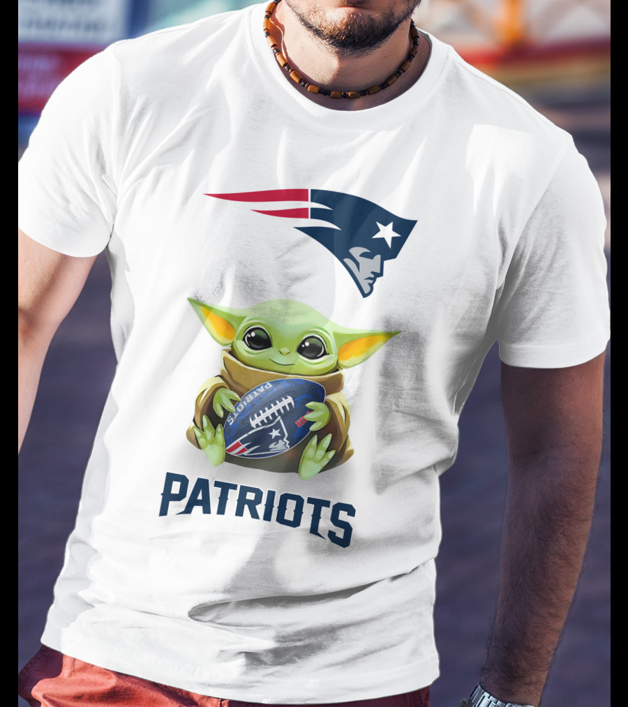 Grogu New England Patriots Football Hug Patriots T-Shirt