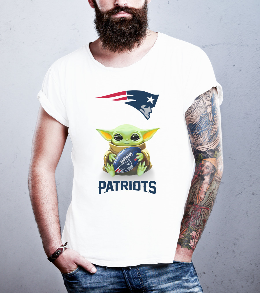 Grogu New England Patriots Football Hug Patriots T-Shirt