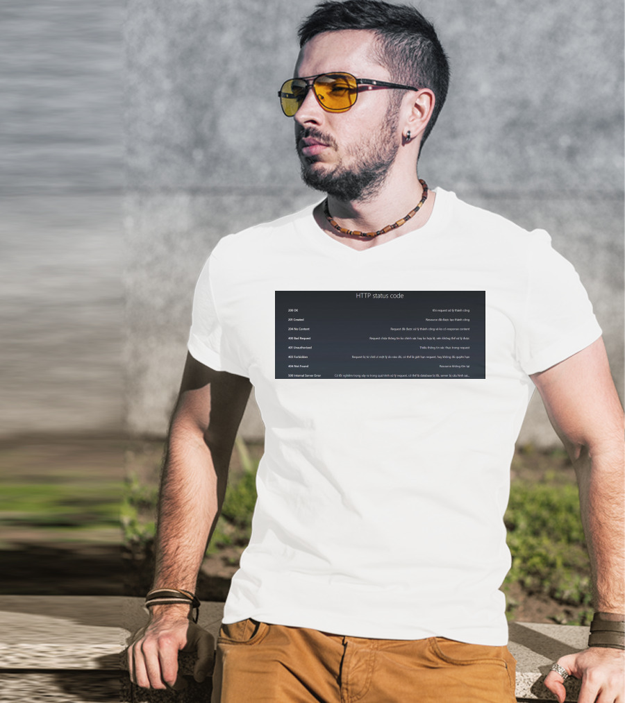 HTTP Status Code 200 OK 201 Created 204 No Content 400 Bad Request 401 Unauthorized 403 Forbidden 404 Not Found 500 Internal Server Error T-Shirt