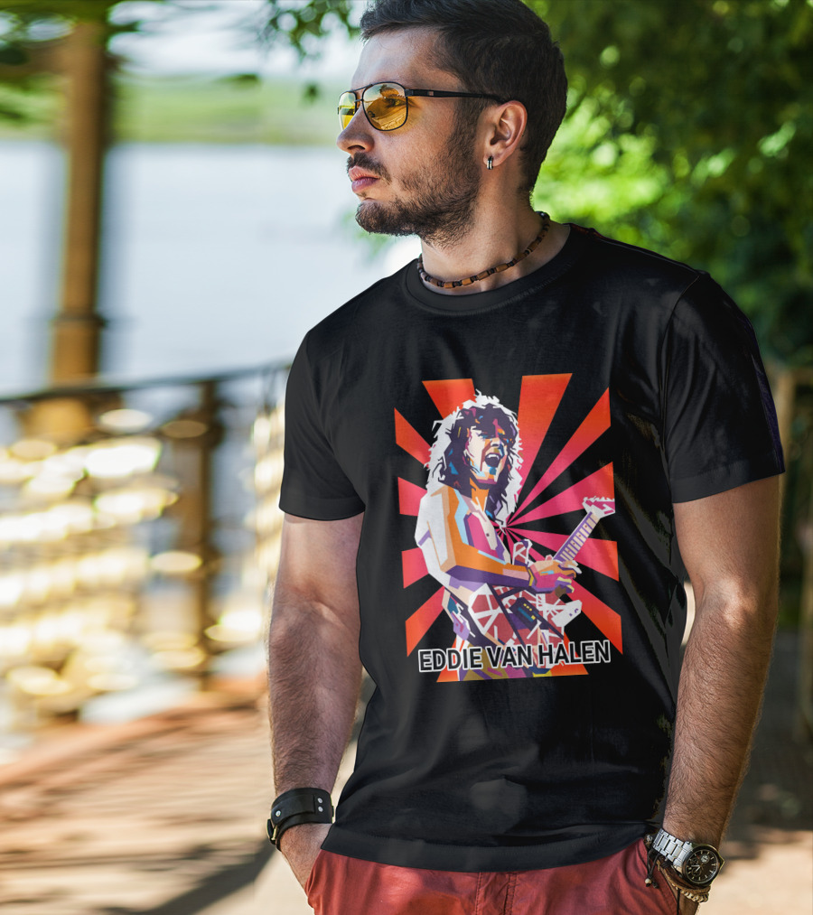 Eddie Van Halen Retro Pop T-Shirt