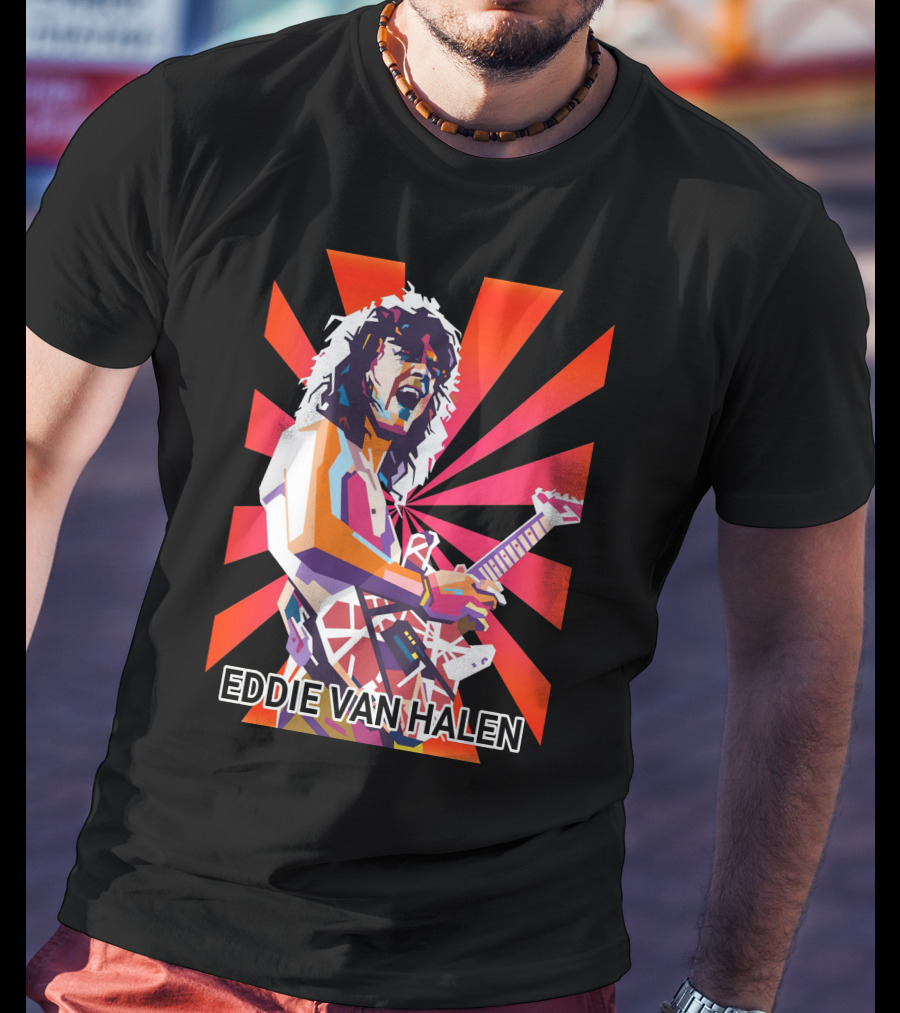 Eddie Van Halen Retro Pop T-Shirt