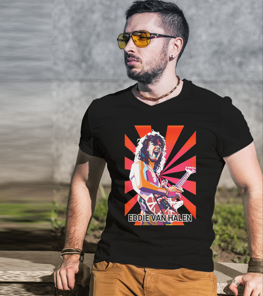 Eddie Van Halen Retro Pop T-Shirt