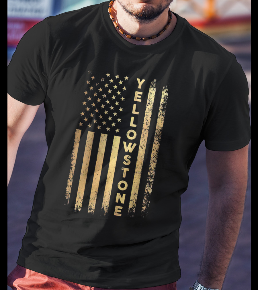 Yellowstone USA Flag T-Shirt