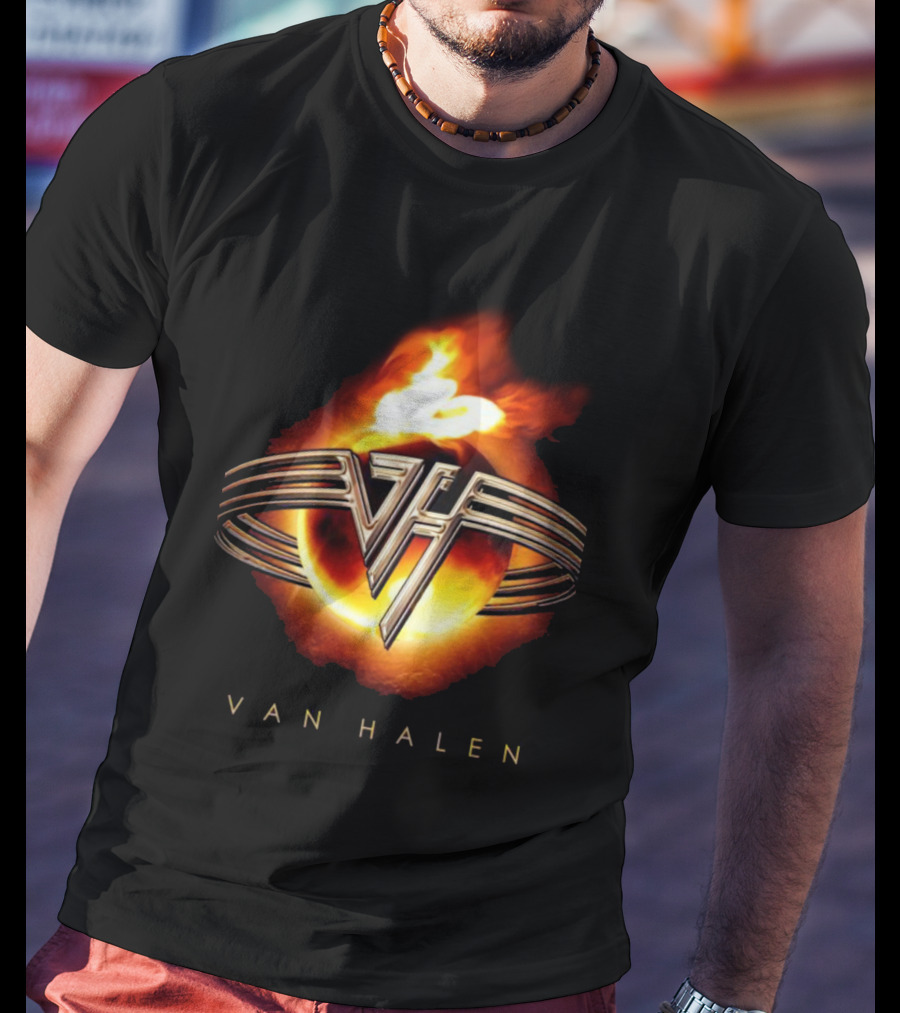 Van Halen Flaming Logo Iconic T-Shirt