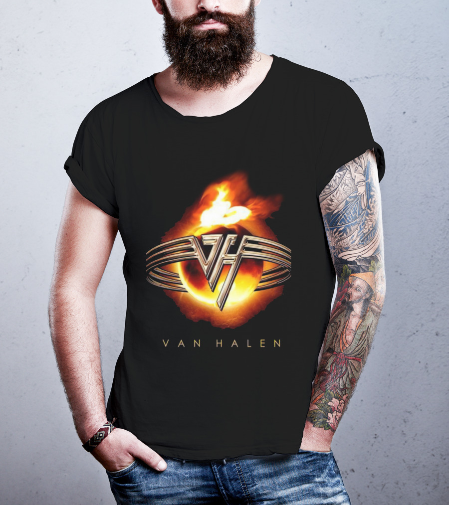 Van Halen Flaming Logo Iconic T-Shirt