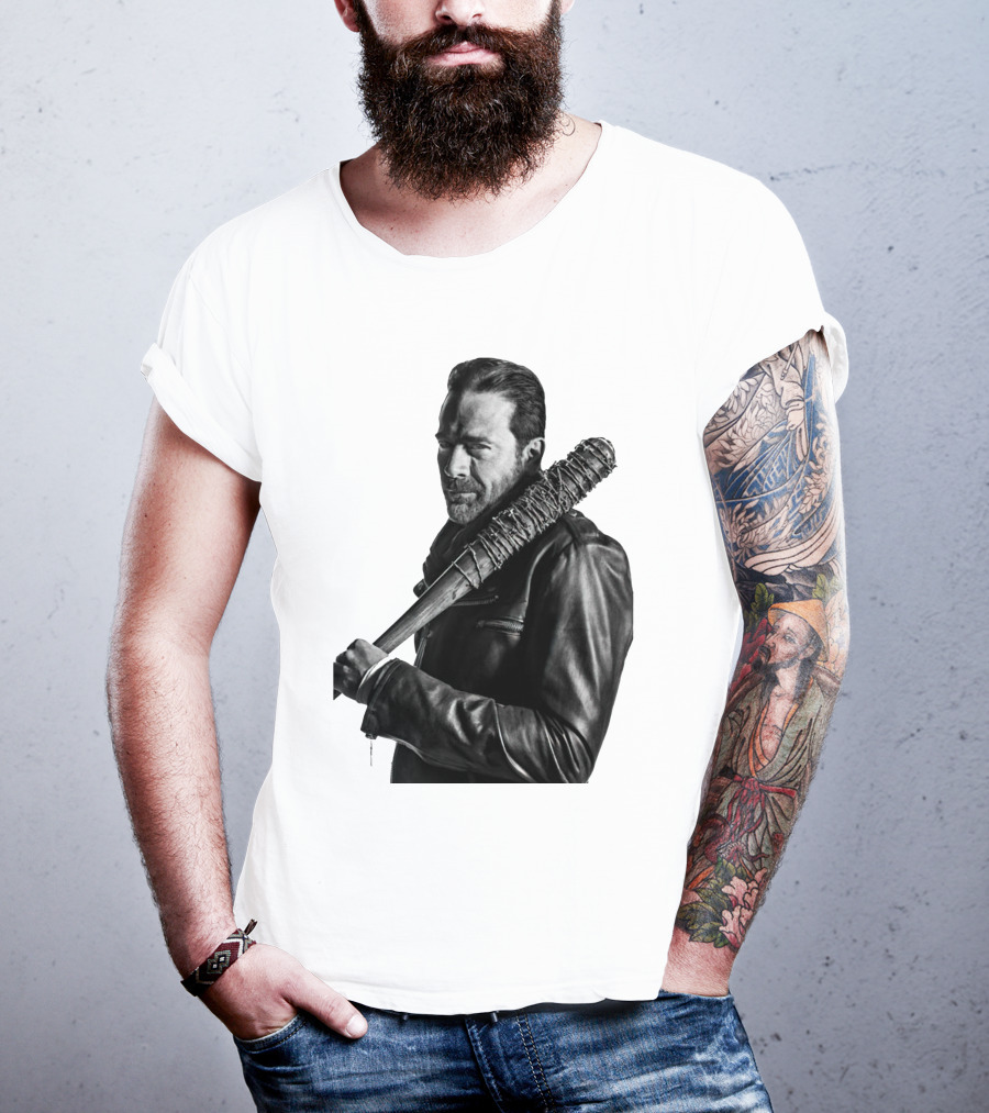 Jeff Negan Walking Dead Lucille Bat Iconic Image T-Shirt