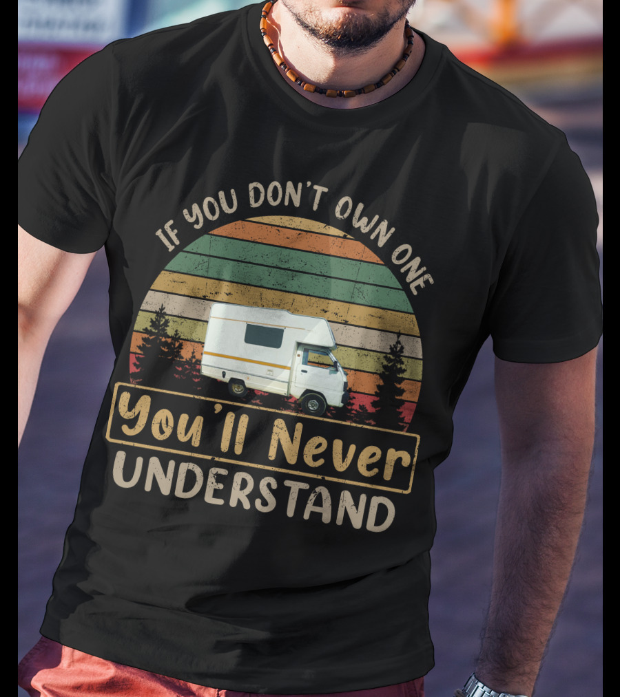 If You Don't Own One You'll Never Understand Elddis Nipper Camper Retro Stripes T-Shirt