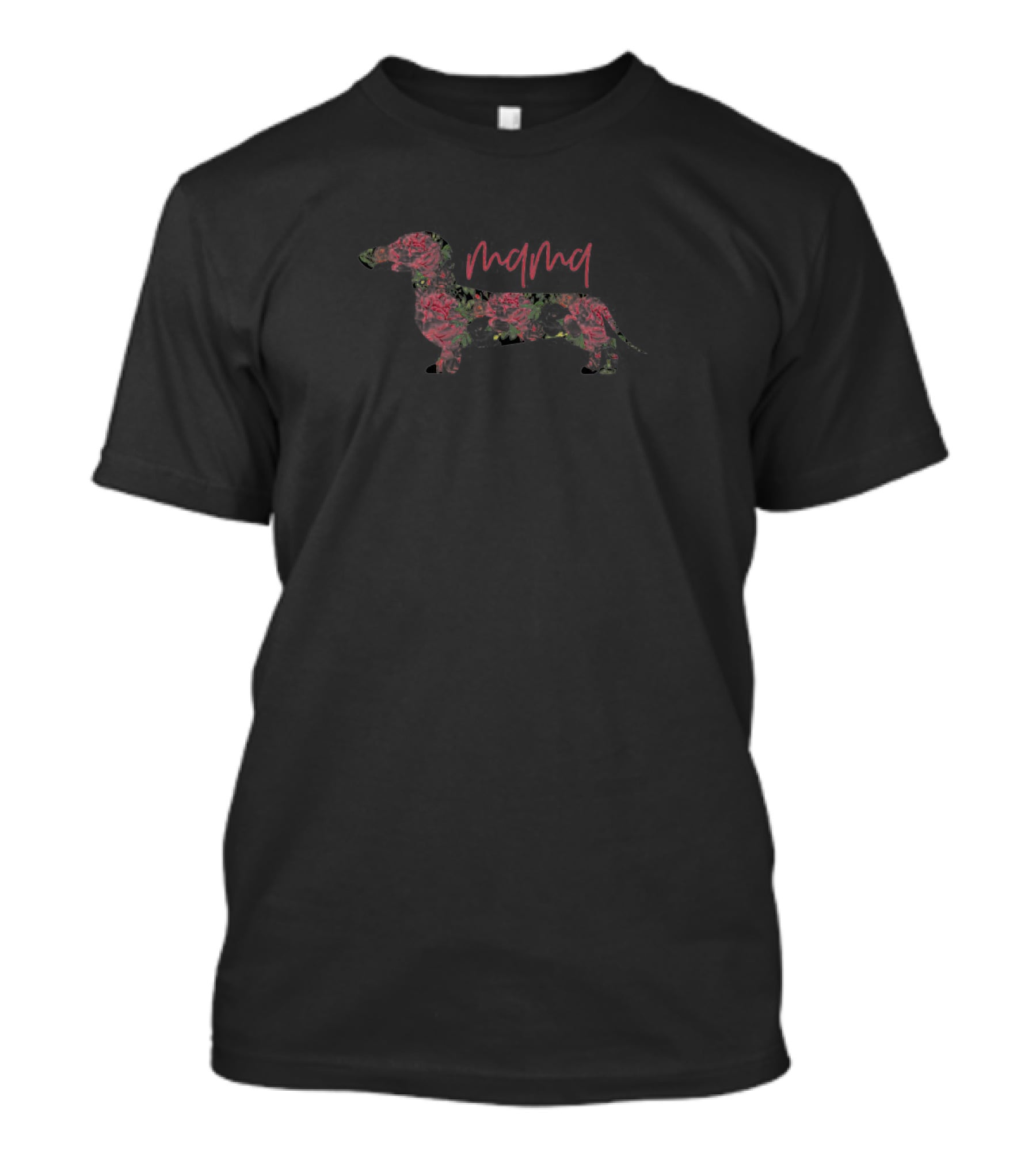 Mama Floral Dachshund Dog Pattern Best Idea For Mama T-Shirt