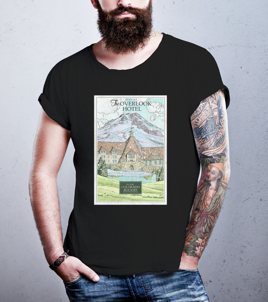 Stay At The Overlook Hotel In The Colorado Rockies Snowy Mountain T-Shirt