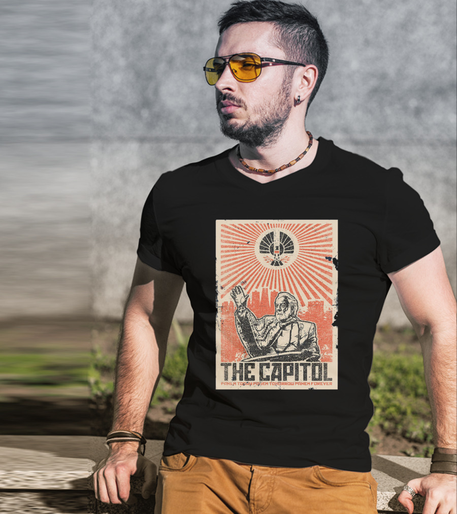 The Capitol Panem Today Panem Tomorrow Panem Forever Propaganda T-Shirt