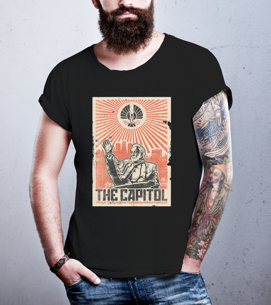 The Capitol Panem Today Panem Tomorrow Panem Forever Propaganda T-Shirt