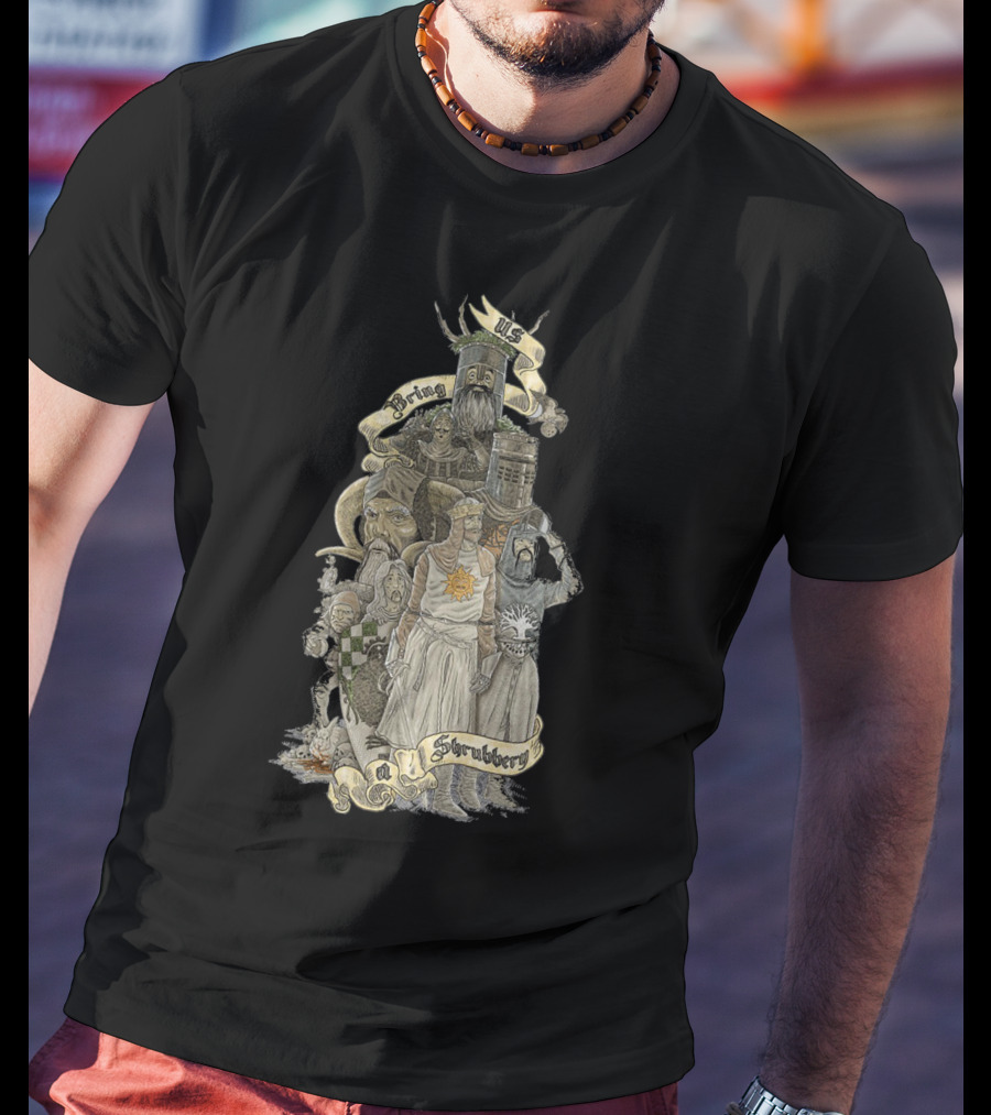 Monty Python King Arthur Knights Demand Shrubbery T-Shirt
